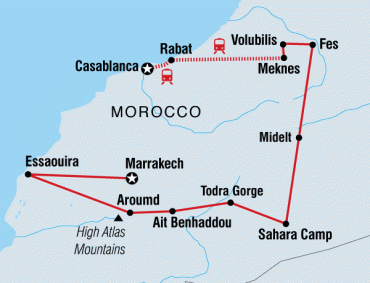 morocco map